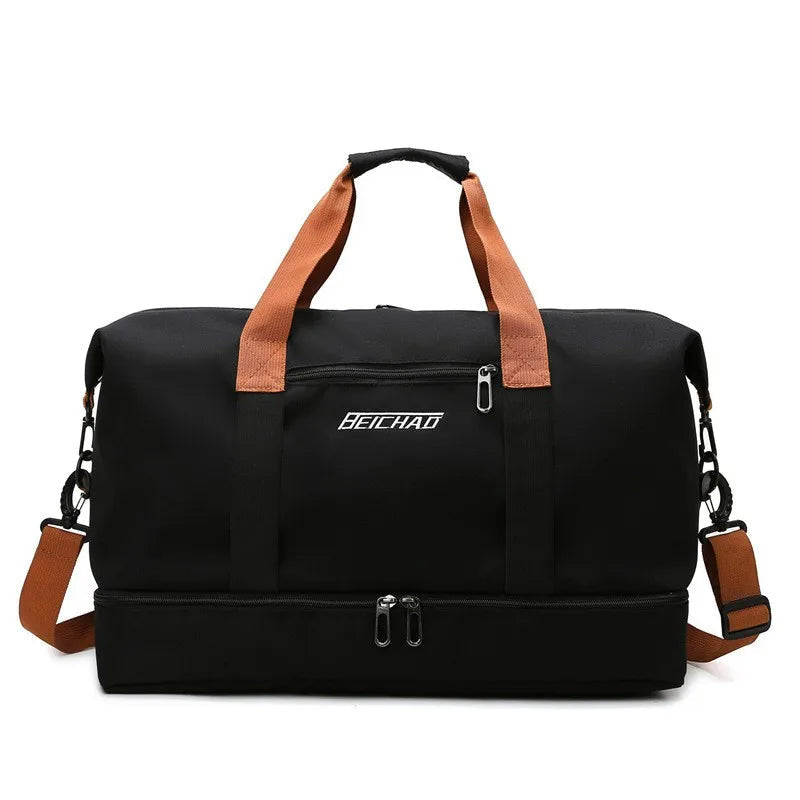 Spacious Gym Bag with Separate Shoe Compartment