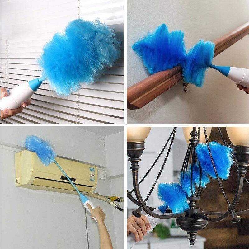 Spinning Duster with 2 Interchangeable Brushes