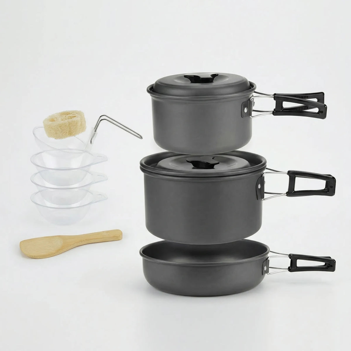 Stackable Outdoor Camping Cookware Set