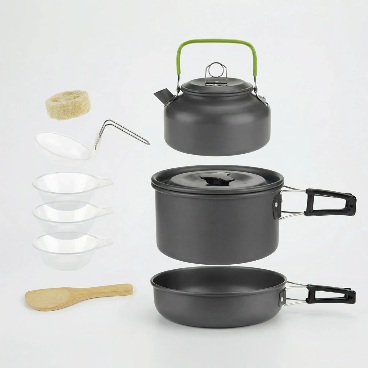 Stackable Outdoor Camping Cookware Set
