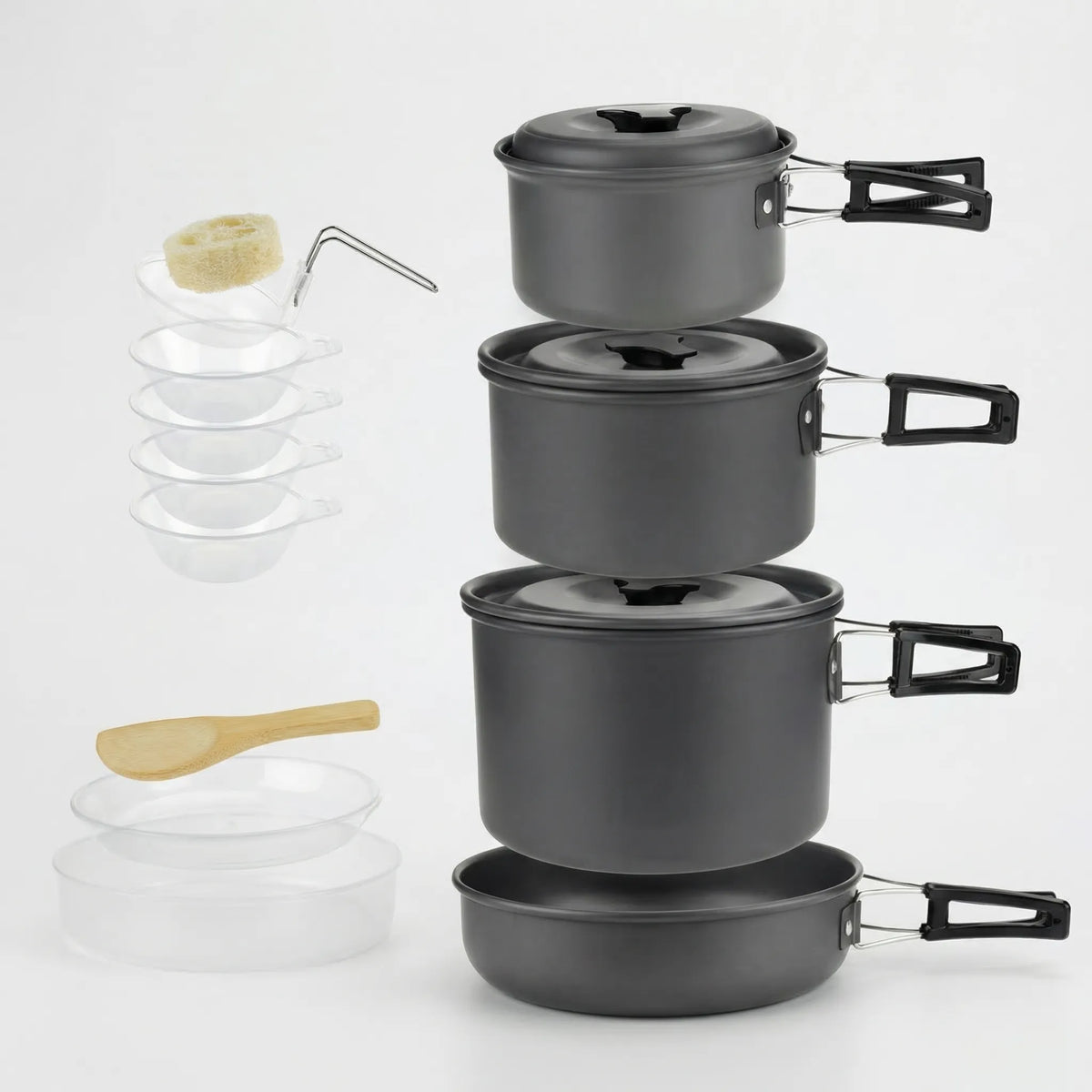 Stackable Outdoor Camping Cookware Set