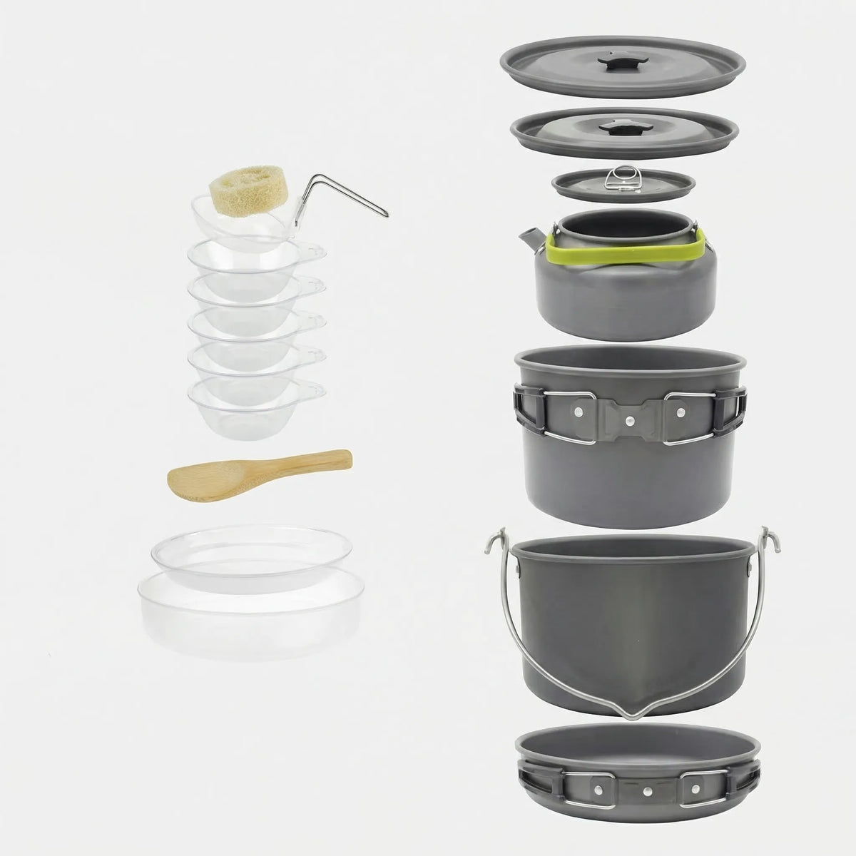 Stackable Outdoor Camping Cookware Set