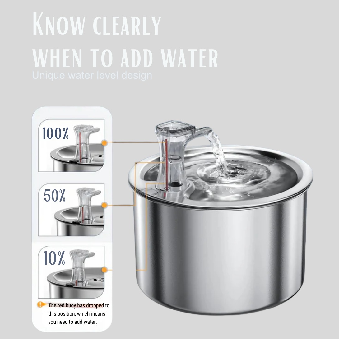 Stainless Steel Cat Water Fountain