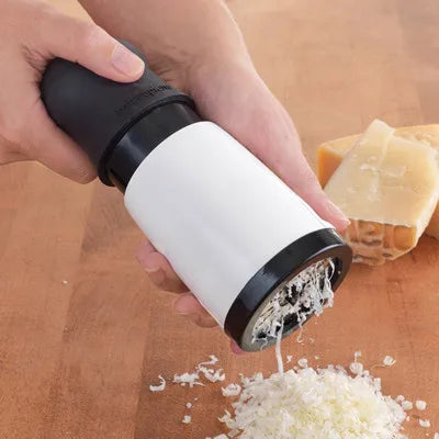 Stainless Steel Cheese and Vegetable Grater with 2 Cutting Inserts