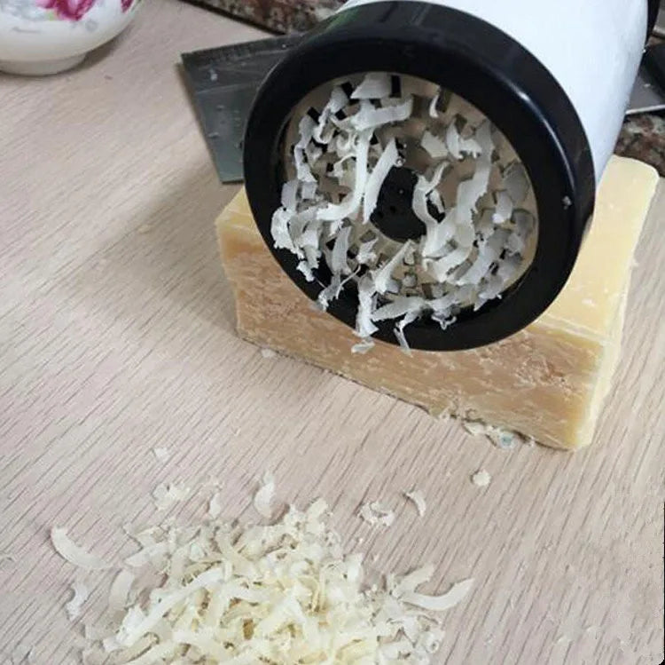 Stainless Steel Cheese and Vegetable Grater with 2 Cutting Inserts