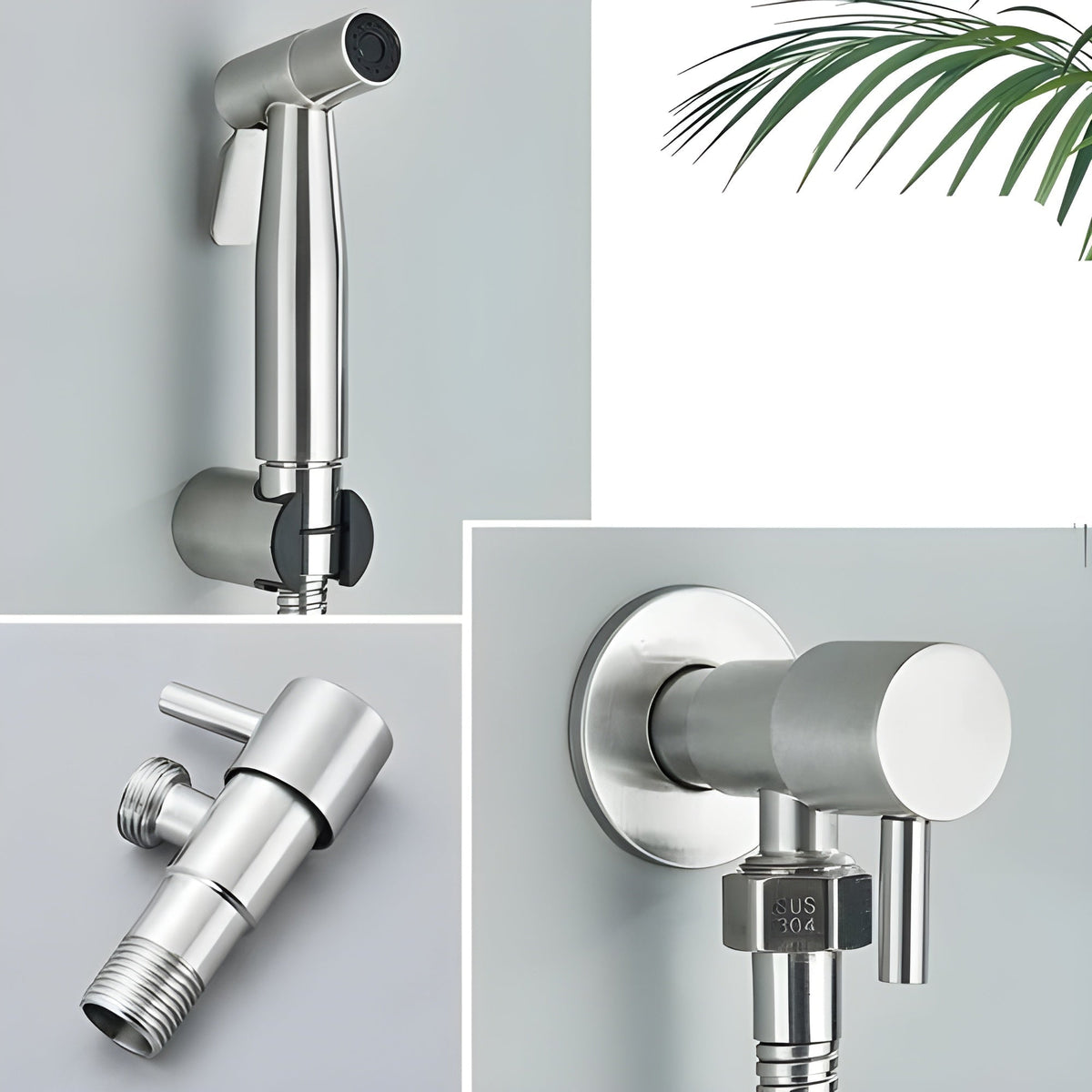 Stainless Steel Handheld Bidet Sprayer Toilet Shower