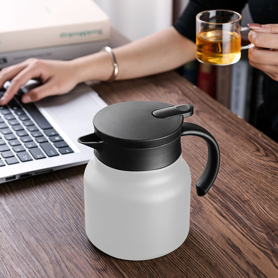 Stainless Steel Insulated Thermal Jug - Spill-Proof Carafe