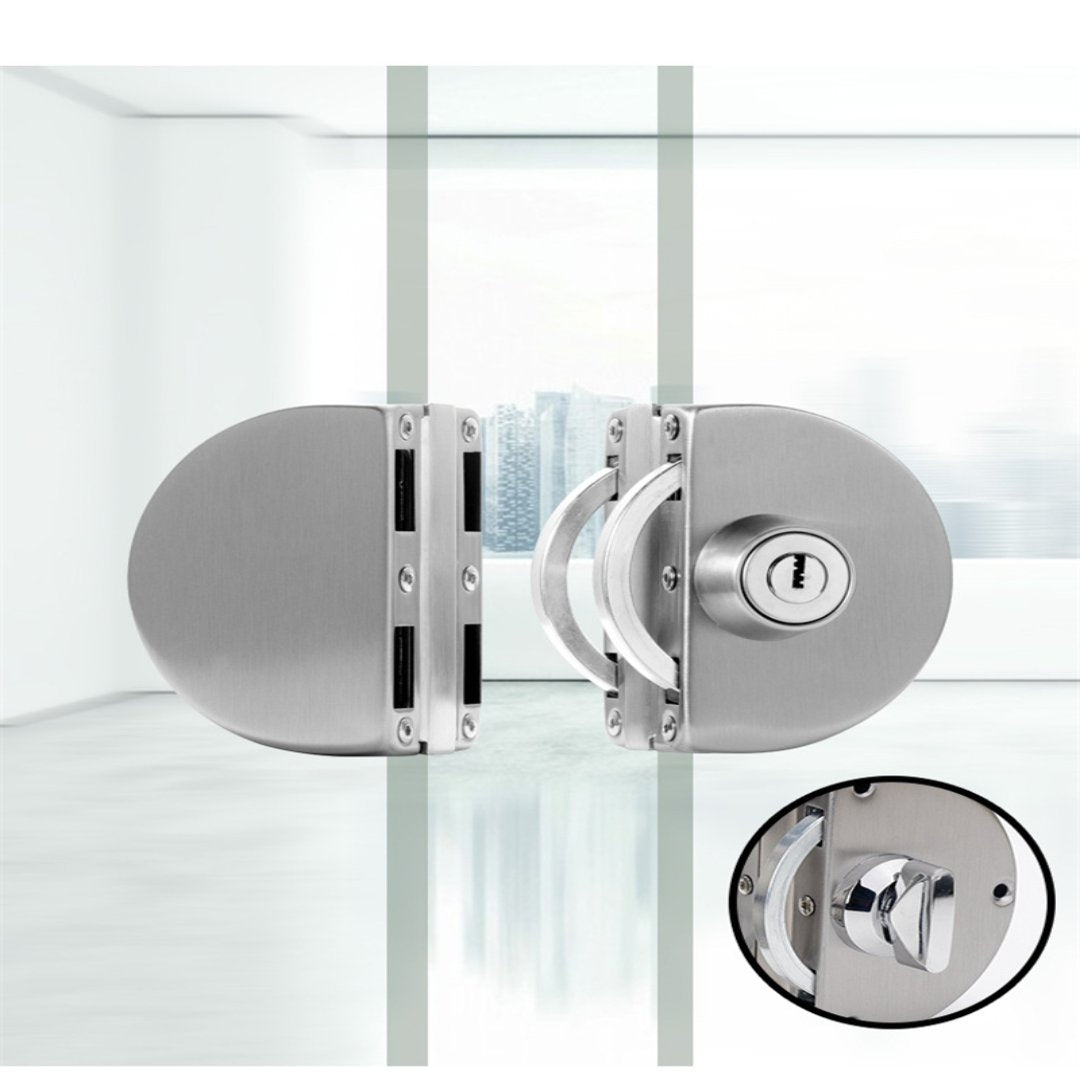 Stainless Steel Sliding Door Lock for Safety Glass