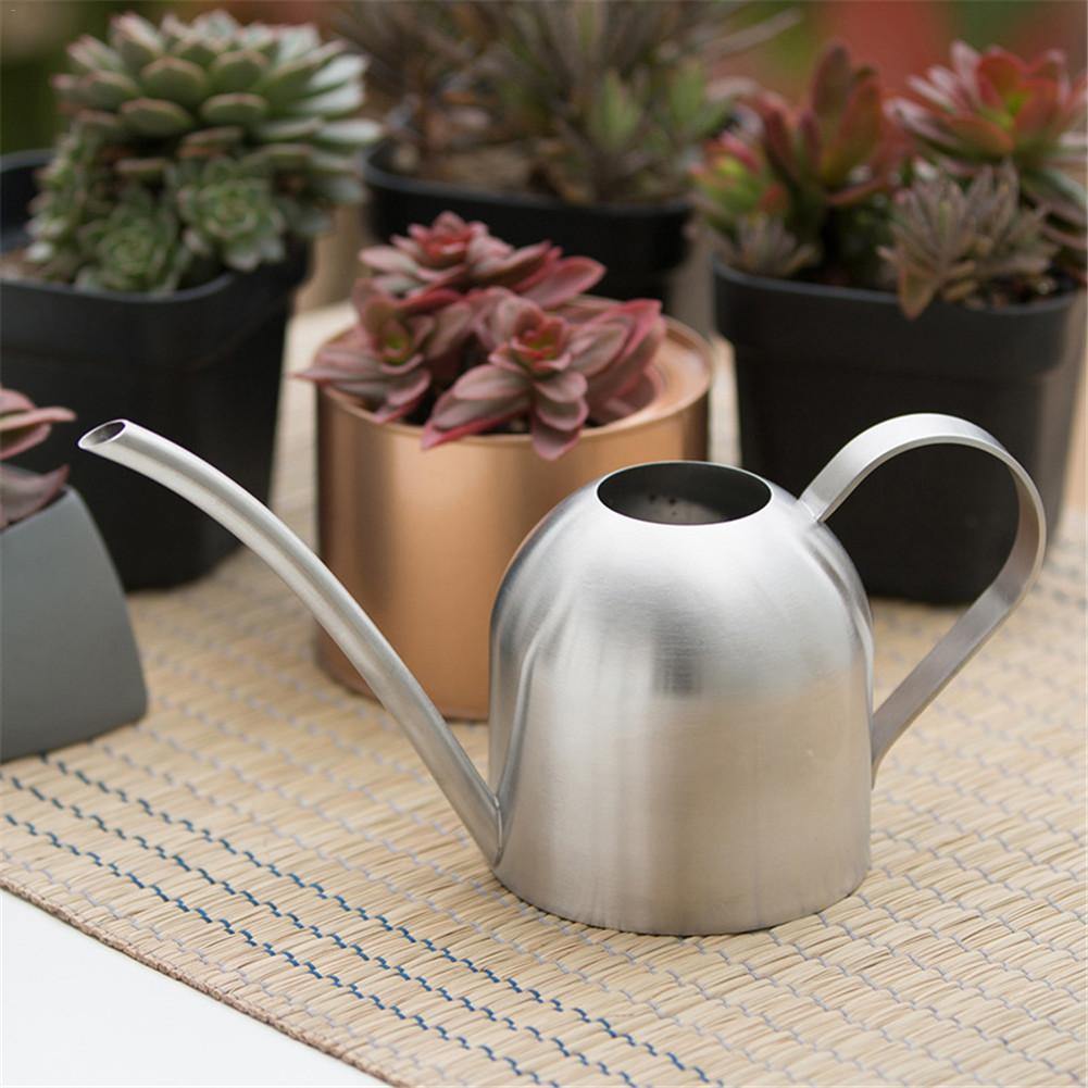 Stainless Steel Watering Can with Flexible Spout - Modern Design, Rustproof