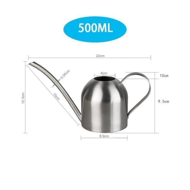 Stainless Steel Watering Can with Flexible Spout - Modern Design, Rustproof