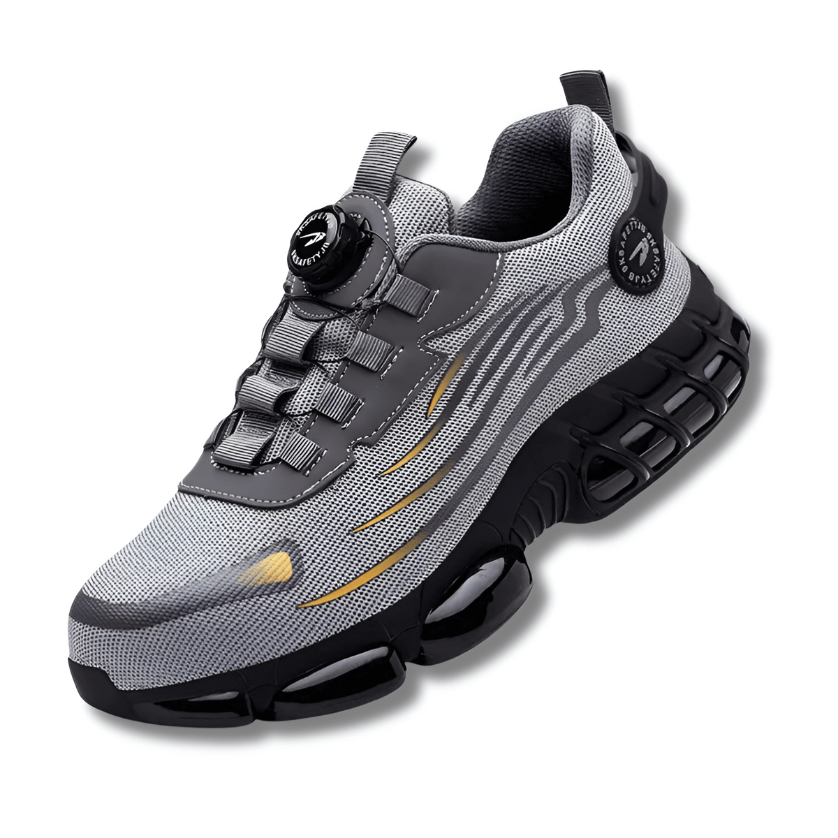 Steel Toe Work Shoes with Kevlar Midsole and Slip-Resistant Sole