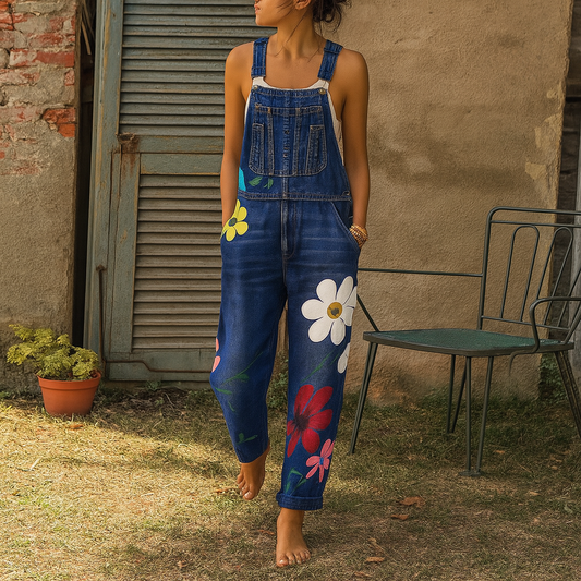 Stylish Floral Print Jumpsuit