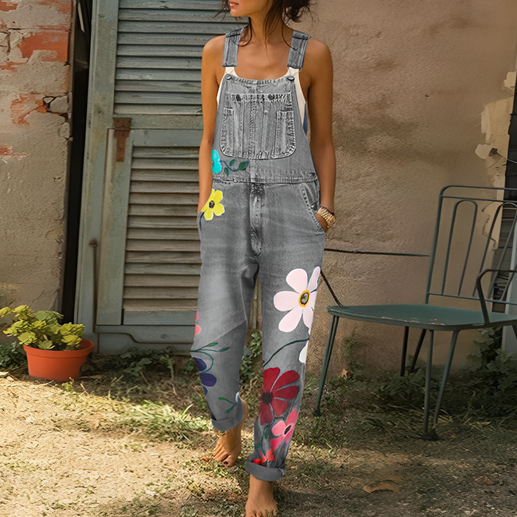 Stylish Floral Print Jumpsuit