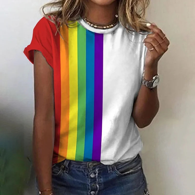 Stylish Rainbow T-Shirt