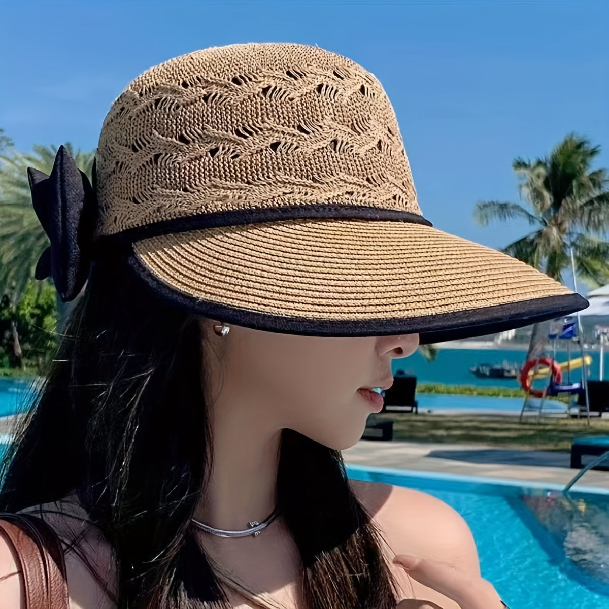 Summer Hat with Bow Detail