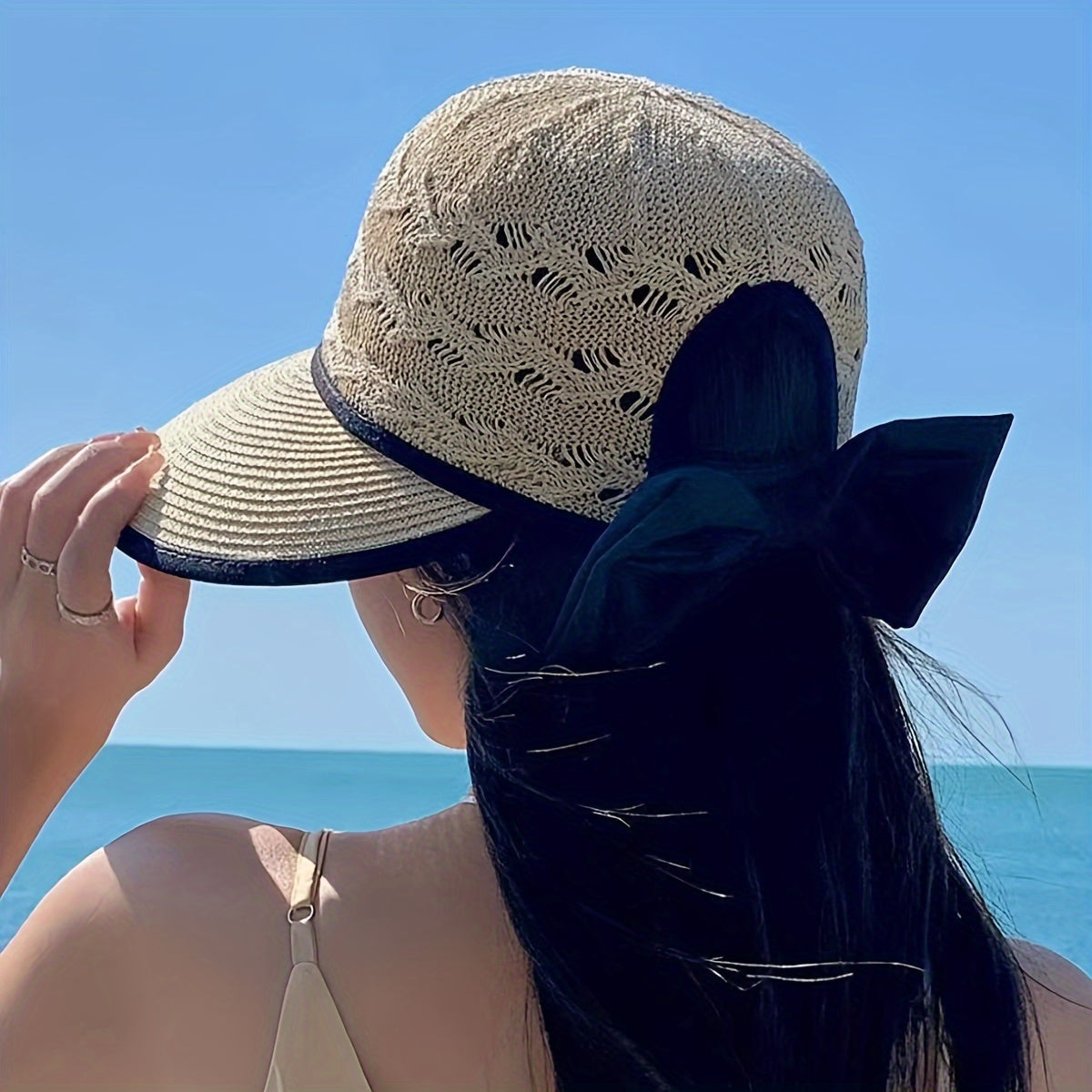 Summer Hat with Bow Detail