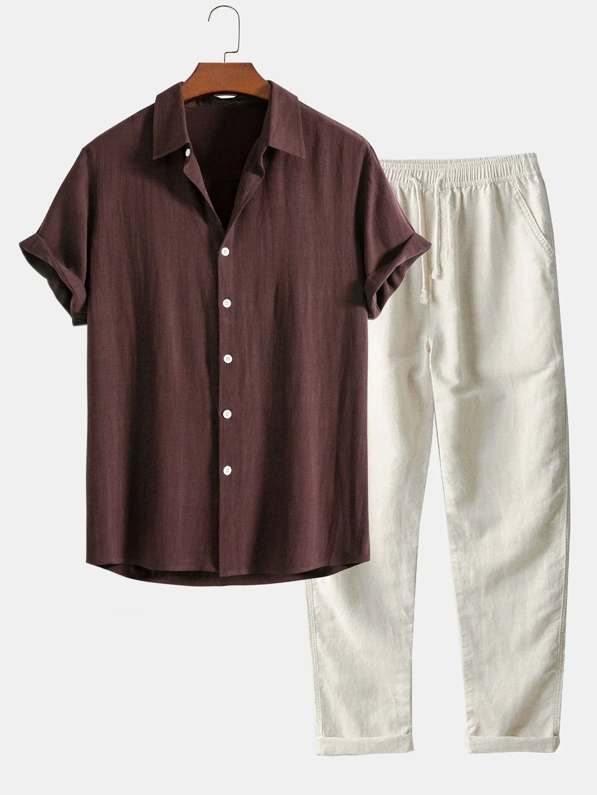 Summer Loose Shirt and Pants Set