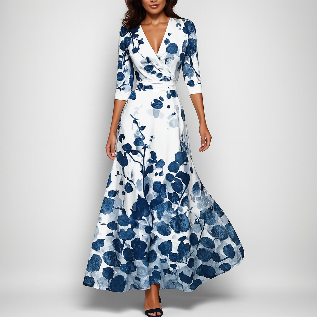 Summer-Ready Boho V-Neck Maxi Dress