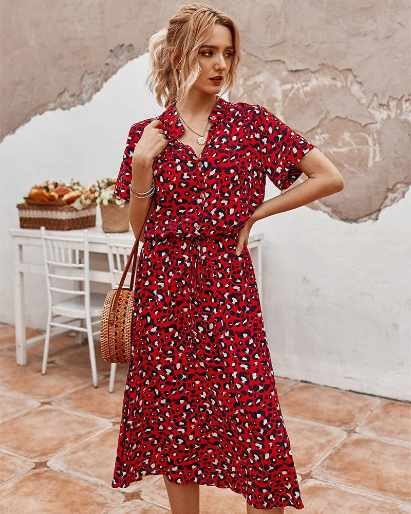 Summer Slip-On Dress - Lightweight & Comfortable Midi Dress