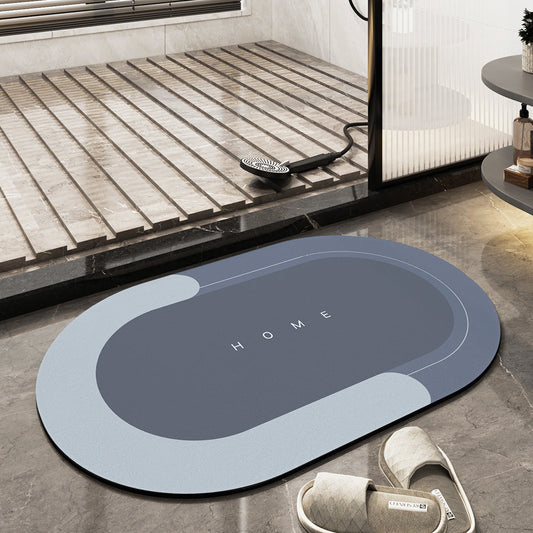 Super Absorbent Home and Bathroom Floor Mat, Soft and Quick-Drying