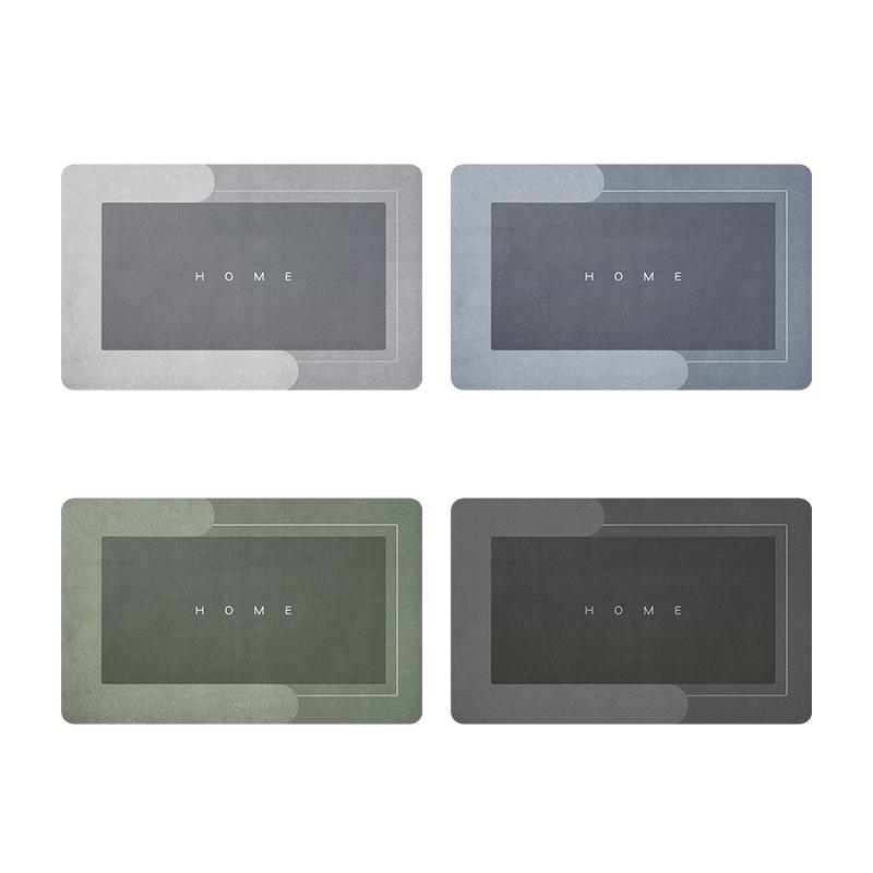 Super Absorbent Home and Bathroom Floor Mat, Soft and Quick-Drying