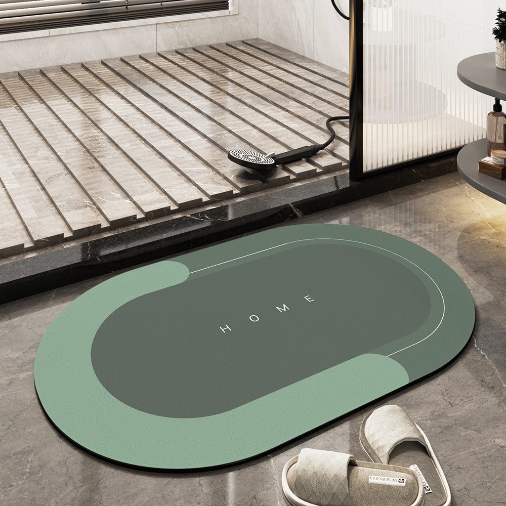 Super Absorbent Home and Bathroom Floor Mat, Soft and Quick-Drying