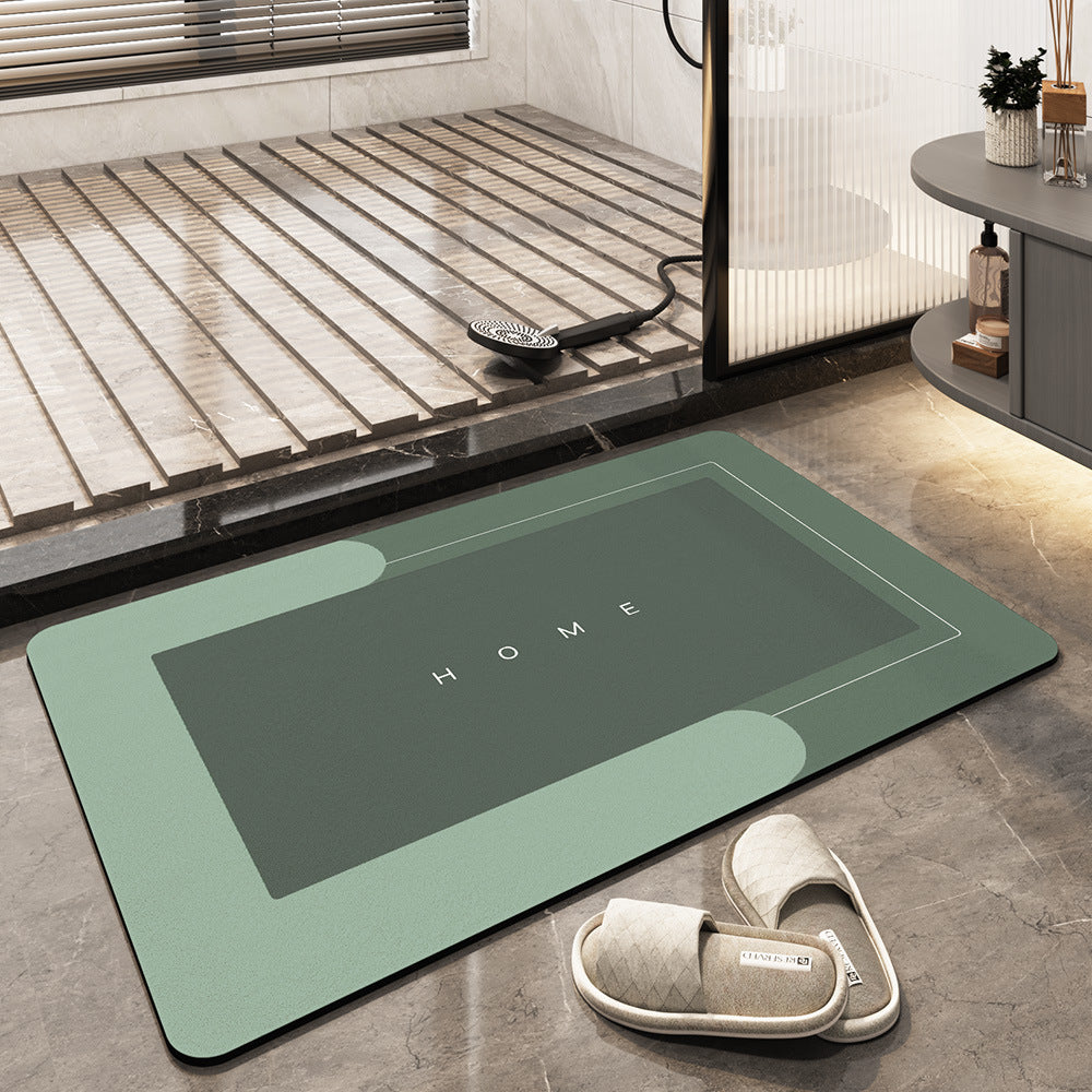 Super Absorbent Home and Bathroom Floor Mat, Soft and Quick-Drying