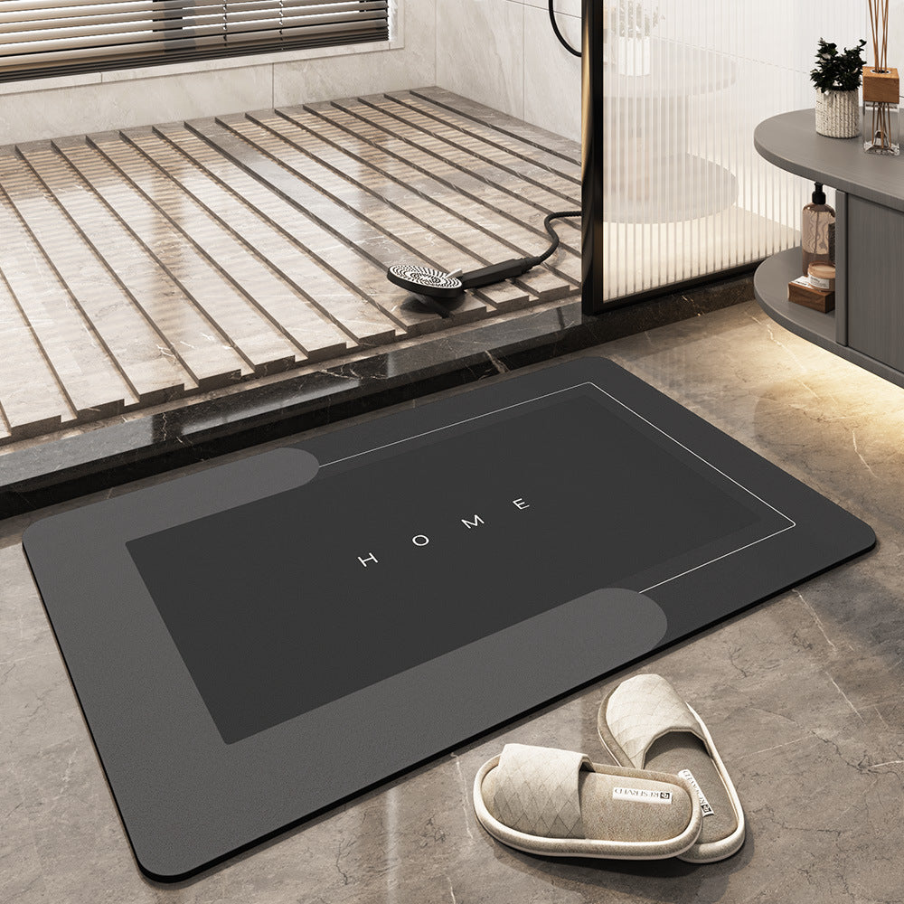 Super Absorbent Home and Bathroom Floor Mat, Soft and Quick-Drying