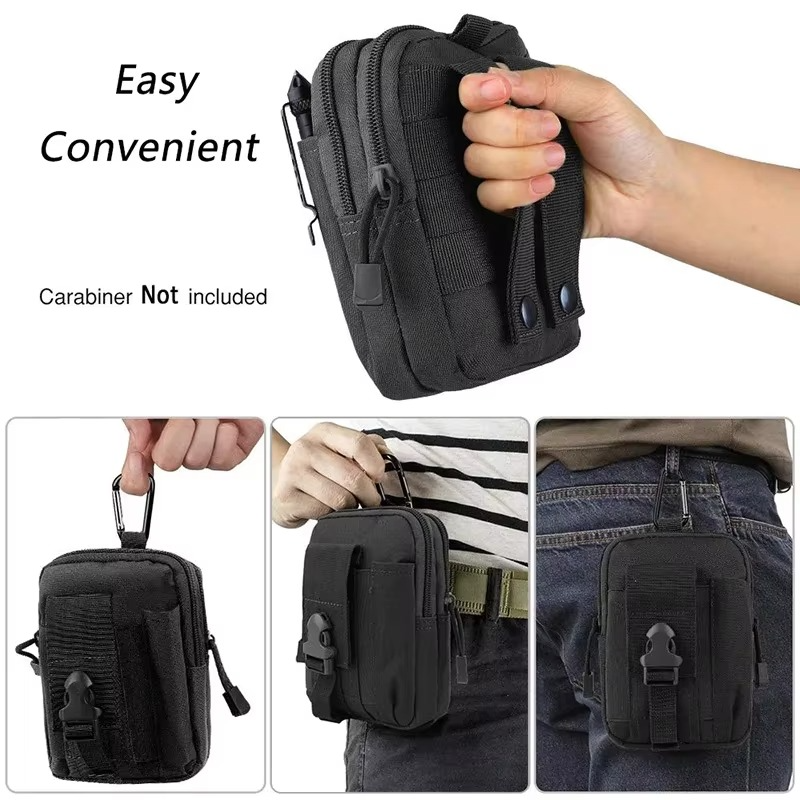 Tactical MOLLE EDC Belt Pouch - Military Utility Bag
