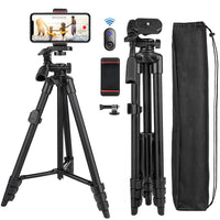 Telescopic Phone Tripod with Bluetooth Remote Shutter – Universal Selfie Stick and Stand