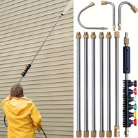 Telescopic Pressure Washer Extension Wand for Gutter Cleaning
