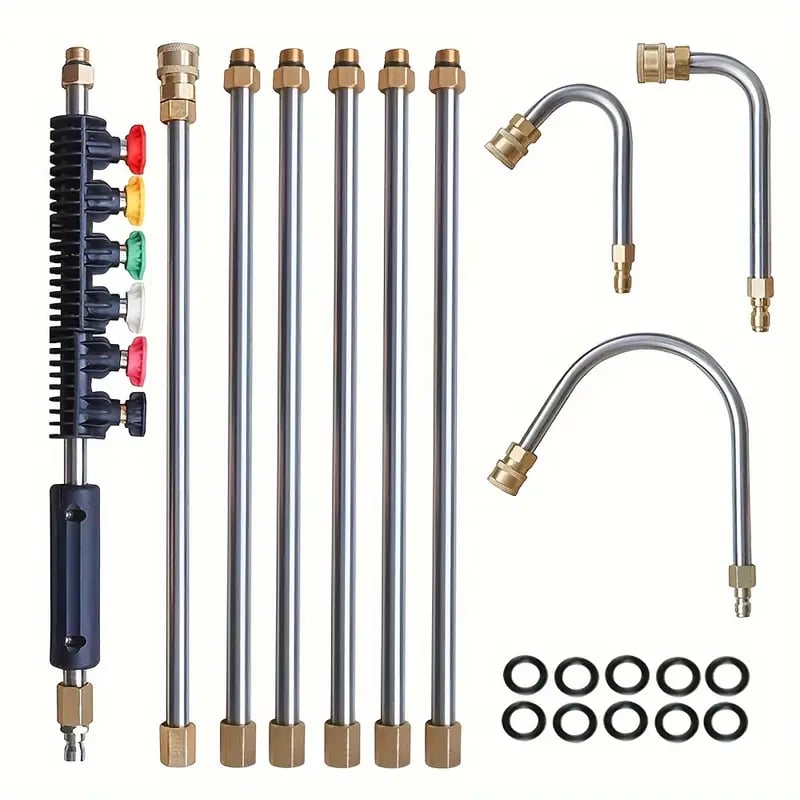 Telescopic Pressure Washer Extension Wand for Gutter Cleaning