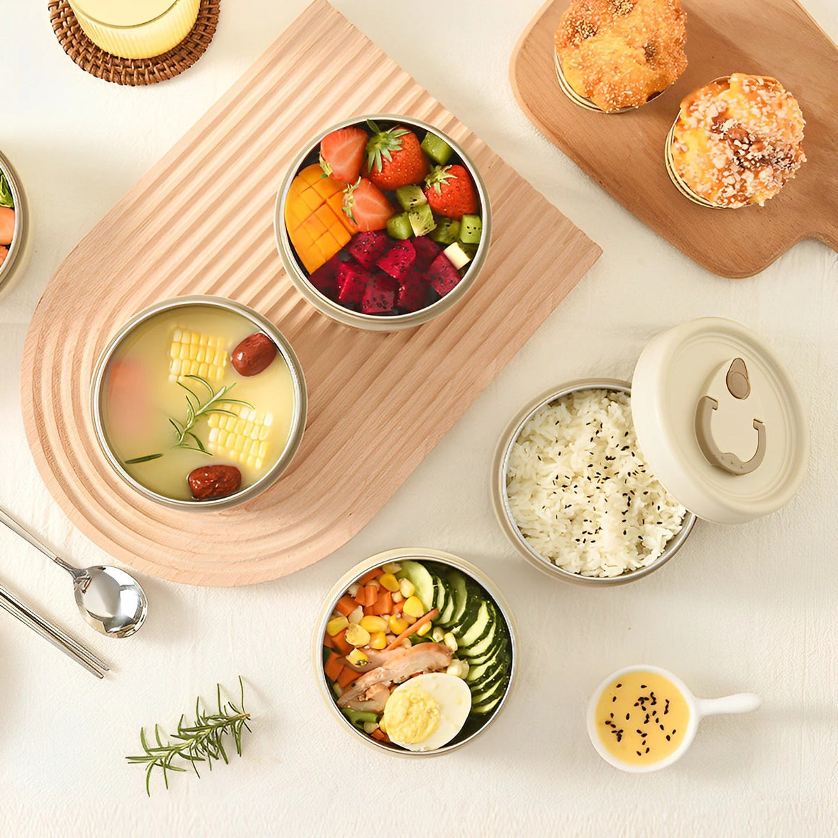 Thermal Lunch Box - Insulated Container - Practical & Safe