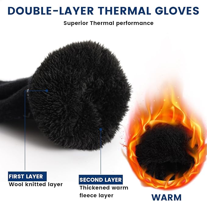 Thermal Winter Touchscreen Gloves