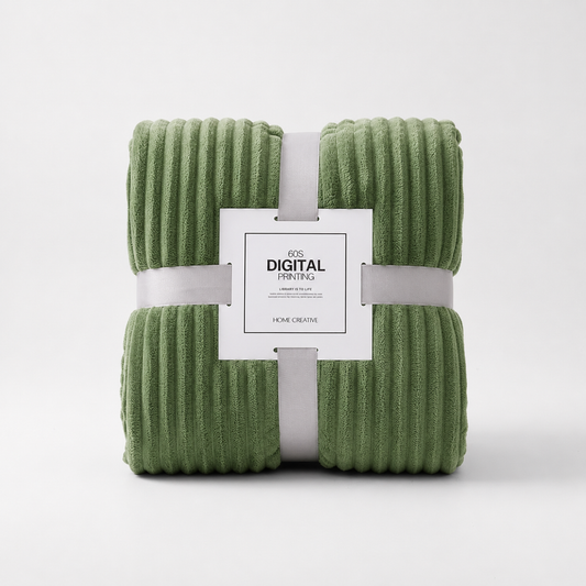 Thick Coral Fleece Throw