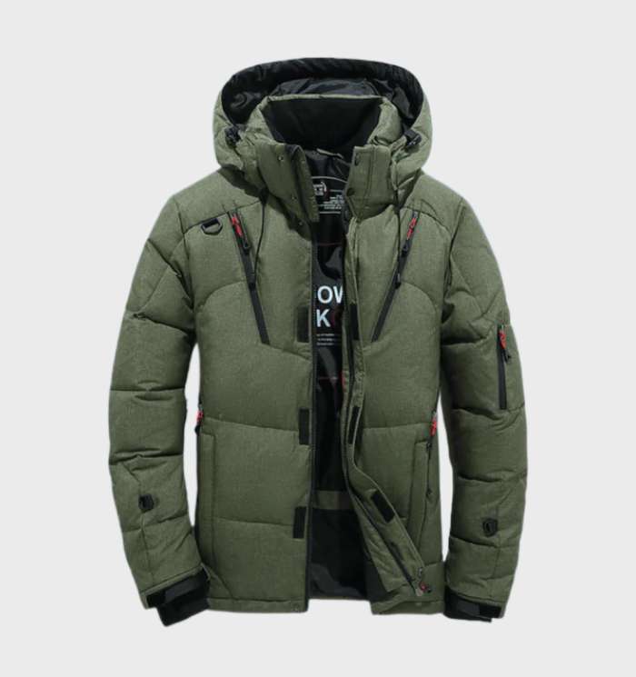 Thickly Insulated Waterproof and Windproof Winter Parka Jacket