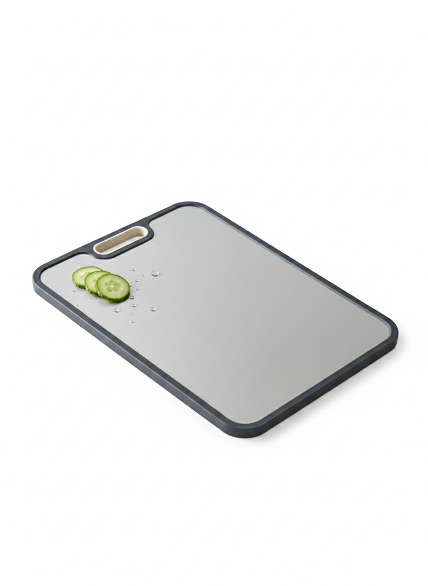 Titanium Cutting Board with Double-Sided Design – Hygienic, Non-Porous Surface for Meat and Vegetables