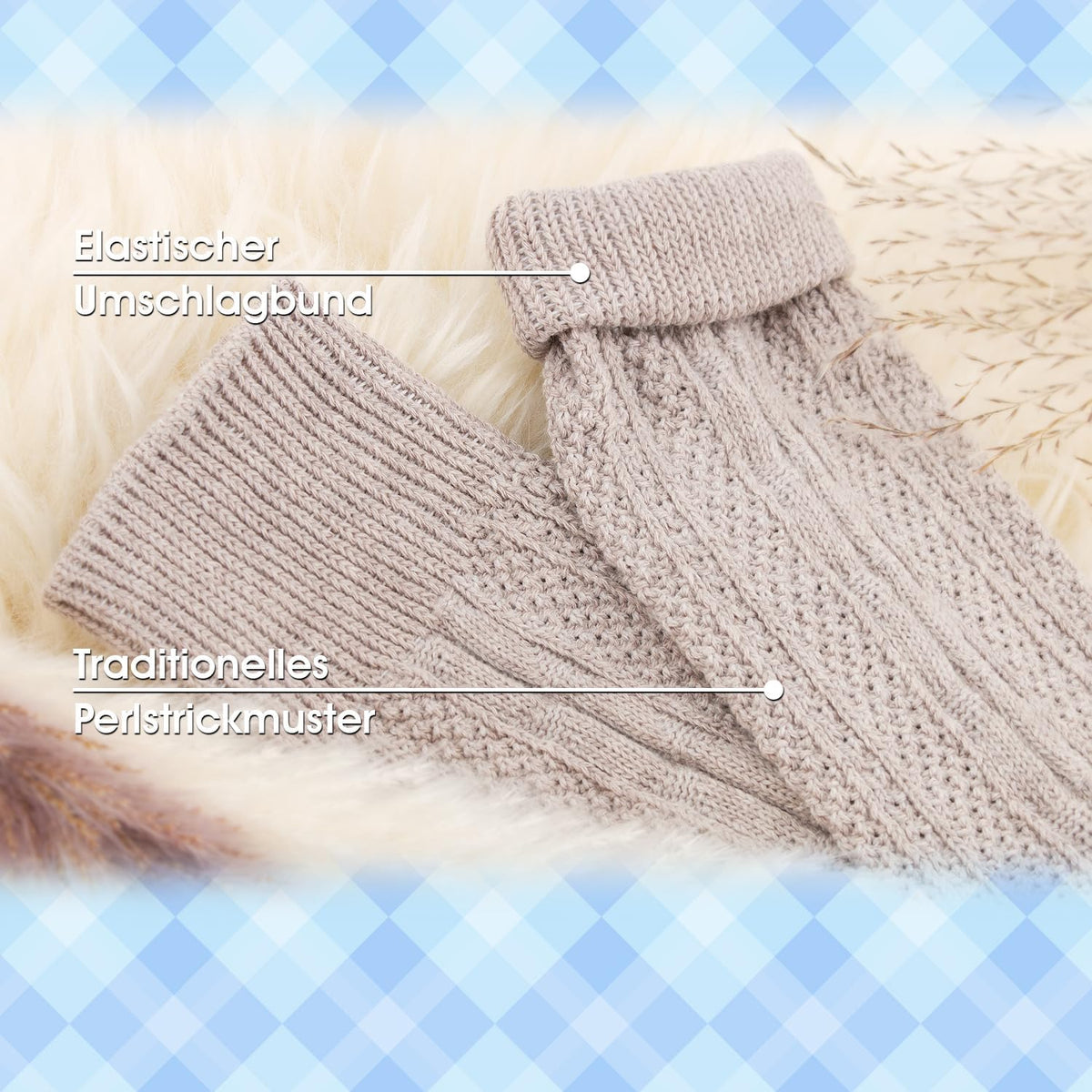 Traditional Oktoberfest Knee-High Socks - 2-Pack