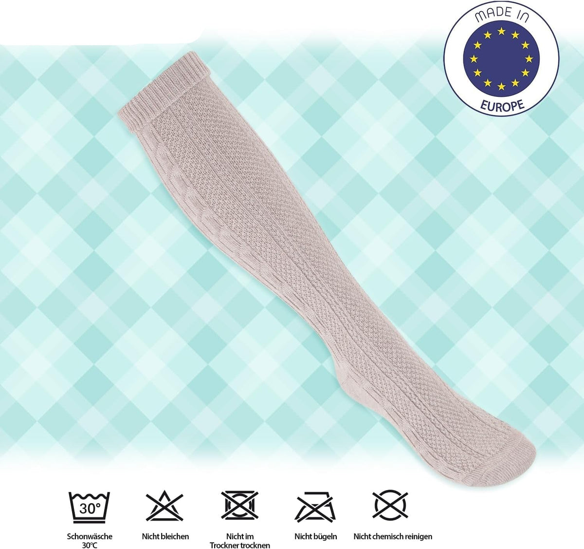 Traditional Oktoberfest Knee-High Socks - 2-Pack
