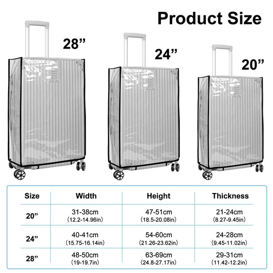 Transparent Waterproof Luggage Cover