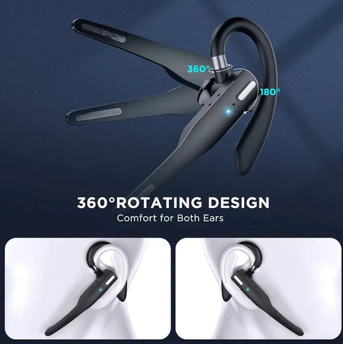 Trucker Dual Mic Wireless Bluetooth 5.1 Noise-Cancelling Headset