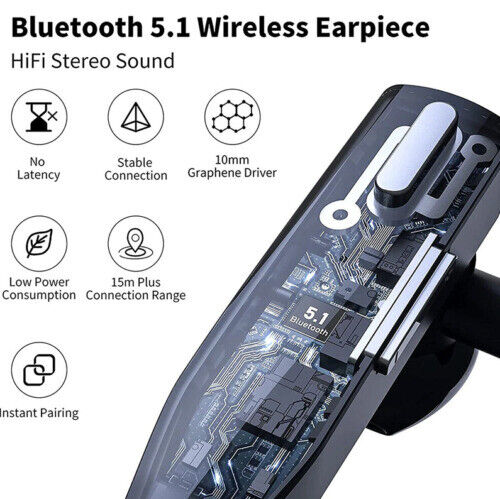 Trucker Dual Mic Wireless Bluetooth 5.1 Noise-Cancelling Headset