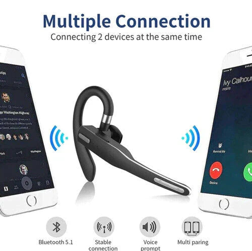 Trucker Dual Mic Wireless Bluetooth 5.1 Noise-Cancelling Headset