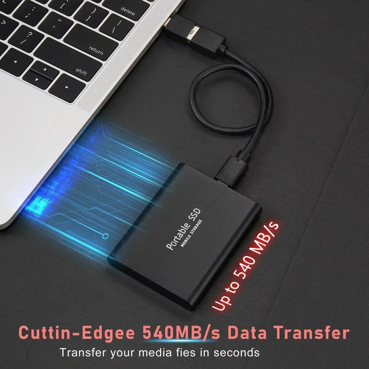 Ultra-Fast External SSD - SpeedDrive Pro