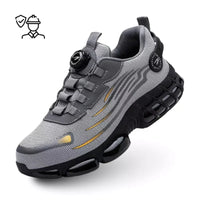 Ultra-Lightweight Durable Steel Toe Safety Shoes with Rotating Buckle