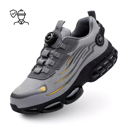Ultra-Lightweight Durable Steel Toe Safety Shoes with Rotating Buckle