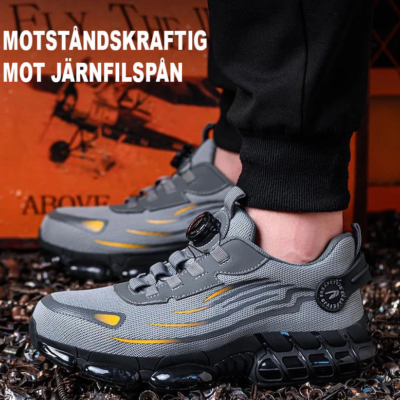 Ultra-Lightweight Durable Steel Toe Safety Shoes with Rotating Buckle