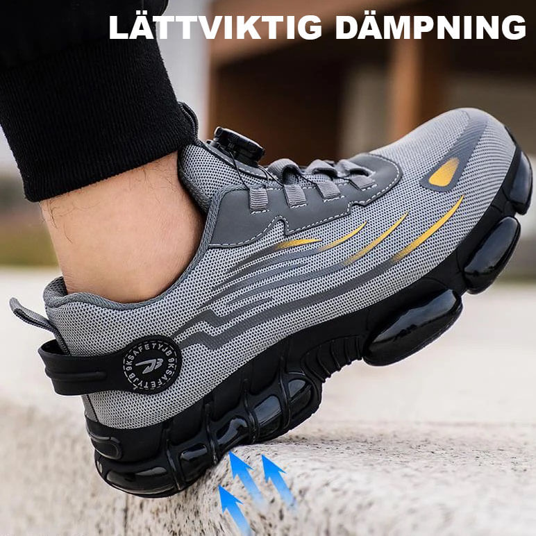 Ultra-Lightweight Durable Steel Toe Safety Shoes with Rotating Buckle