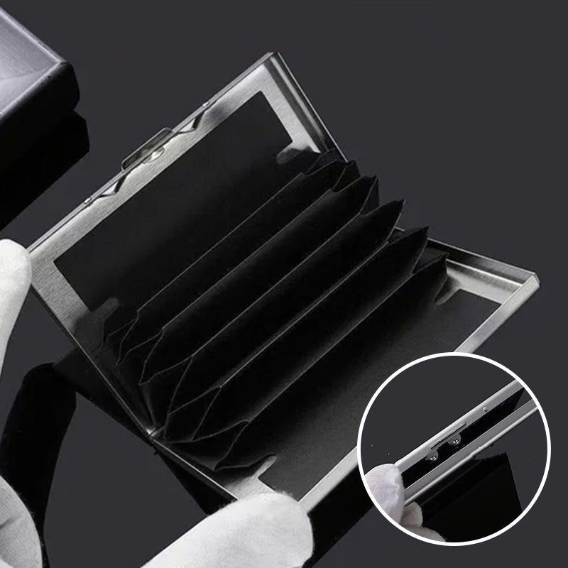 Ultra-Slim Card Case with Anti-Theft and Anti-Demagnetization Protection