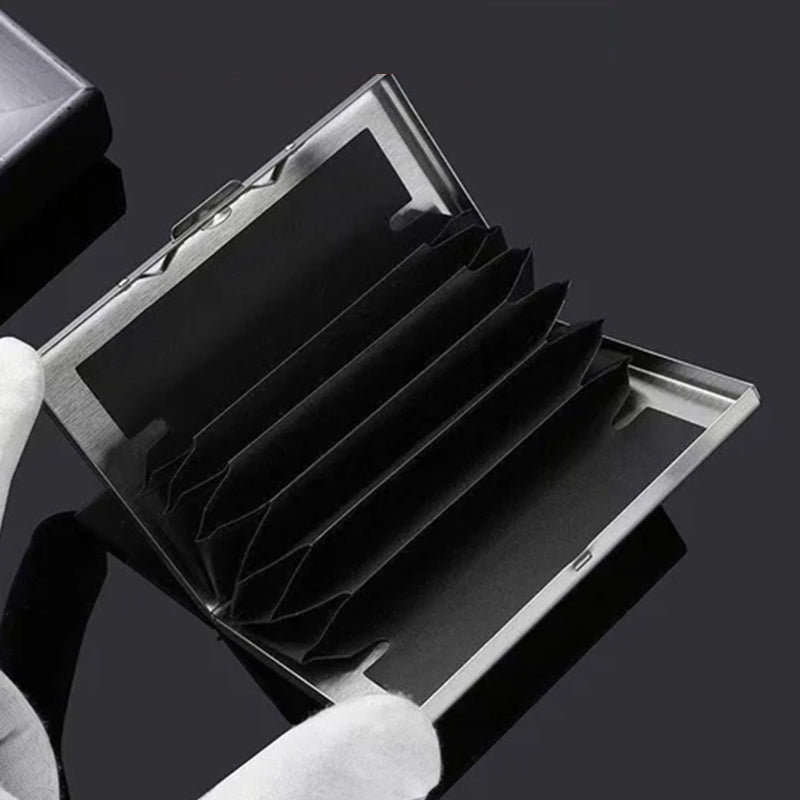 Ultra-Thin Card Holder with Anti-Theft and Anti-Demagnetization Protection
